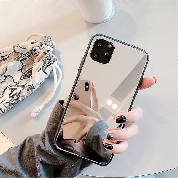 Skal för iPhone 15 Spegel, Spegelfodral Icke-deformerbar Design för Kvinnor Flickor, Perfekt för Smink När Som Helst