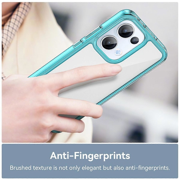 Skal för Oppo Reno13 5G (Global) TPU Akryl Skyddande Transparent Mobilskal - Transparent Blå