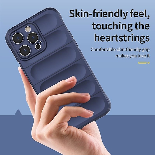TPU + Flannel Telefoncover til iPhone 14 Plus