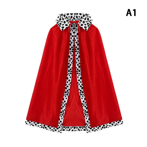 Barn Kung Kejsare Halloween kostym Röd mantel kappa cloak