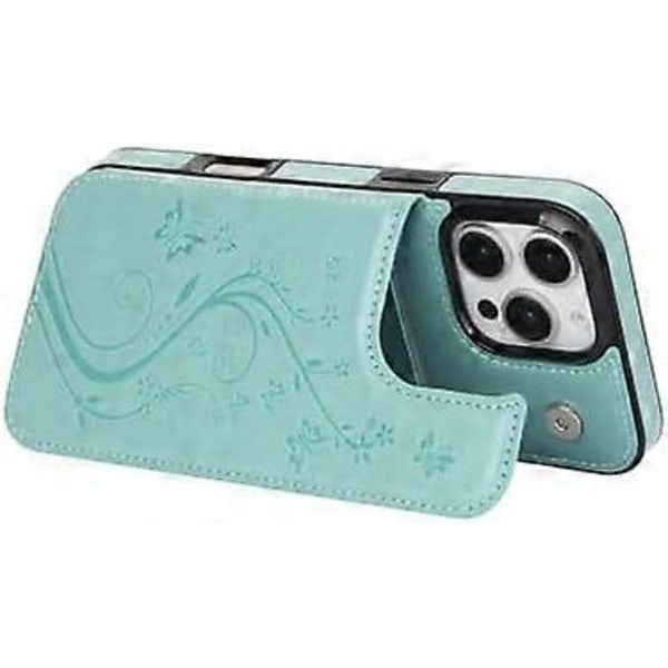 Mobilskal Kompatibelt med iPhone 16 Pro Max 6,9 tum med Härdat Glas Skärmskydd Korthållare Plånboksfodral Ställ Flip Läder Cell i Phone16