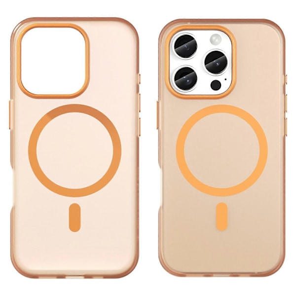Skal för iPhone 16 Pro Kompatibelt med MagSafe TPU+PC Slim Matt Genomskinligt Telefonskydd