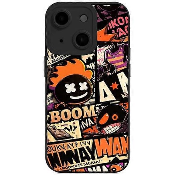 iPhone 15 nestemäinen Angel Eyes Comics TPU -puhelinkotelo
