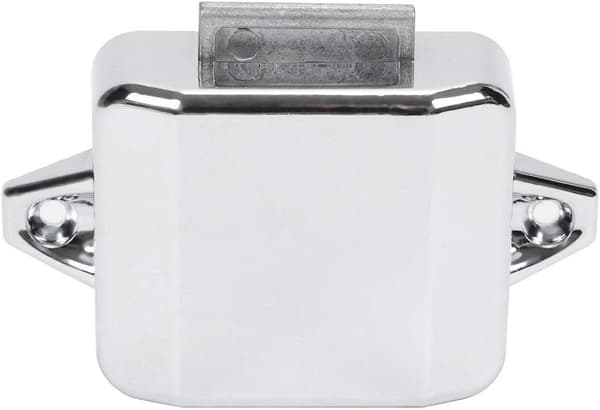 5 stk. sikkerhets trykknapp lås skapdør for bobil campingvogn sølv 5pcs Silver(round)