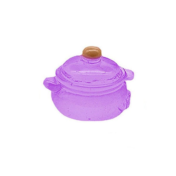 20 KPL Luovia mini-hyytelömaitopurkkihartsi-tarvikkeita purple