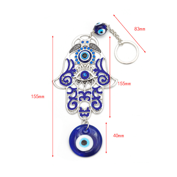 Ondre Øje Vindklokke Zink Legering Glas Rhinestone Væghængende