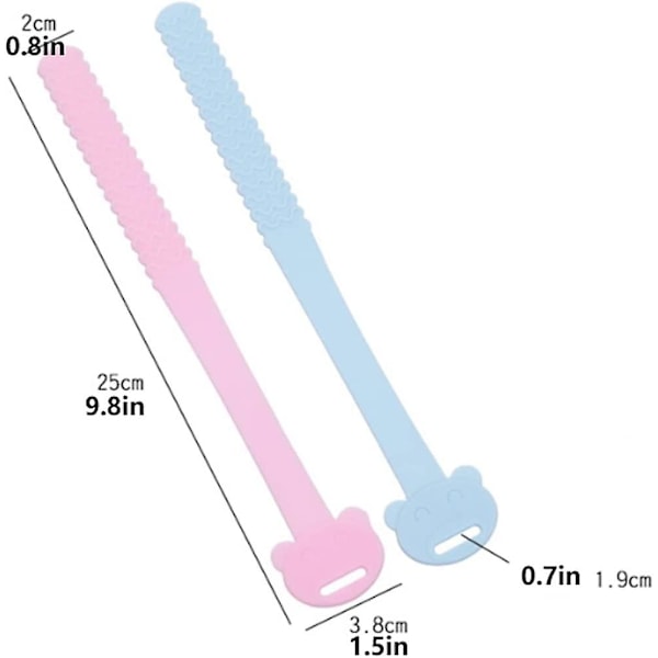 2 stk. toilet sæde løfter, silikone materiale toilet sæde håndtag pink