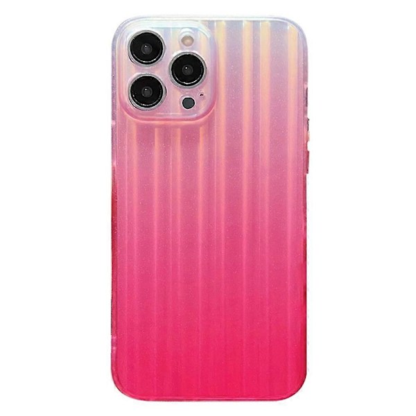 Til iPhone 14 Pro Laser IMD Design Mobiltelefon Cover Kuffertformet Akryl+TPU Telefonetui Skal