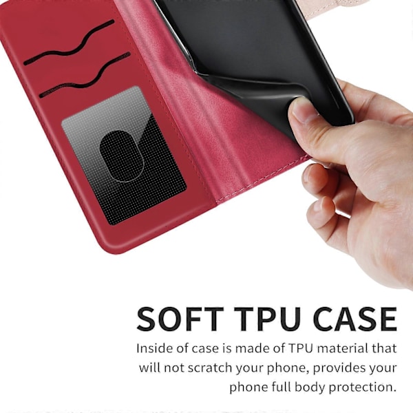 (Ny) Læder telefoncover med livets træ-prægning til Samsung Galaxy S23 5G