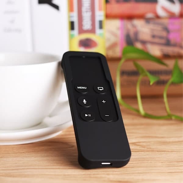 Apple TV 4K Stødsikkert Silikone Cover - Sort Sort Sort