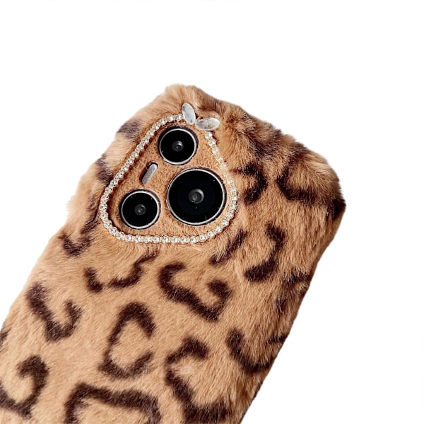 För Huawei Pura 70 Pro/ Pura 70 Pro+ Mobilskal Fluffigt Leopard Skyddande Mobilfodral