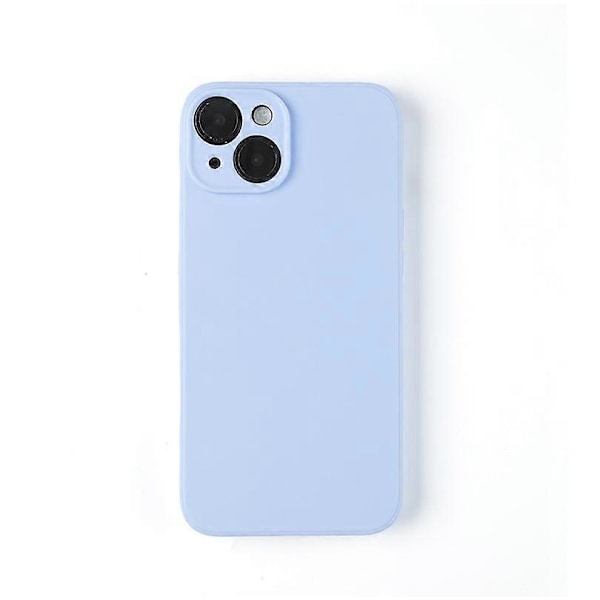 Passer for iPhone 16 mobiltelefondeksel 15 Pro Max frostet silikonbeskyttelsesdeksel lys lilla iPhone16 plus