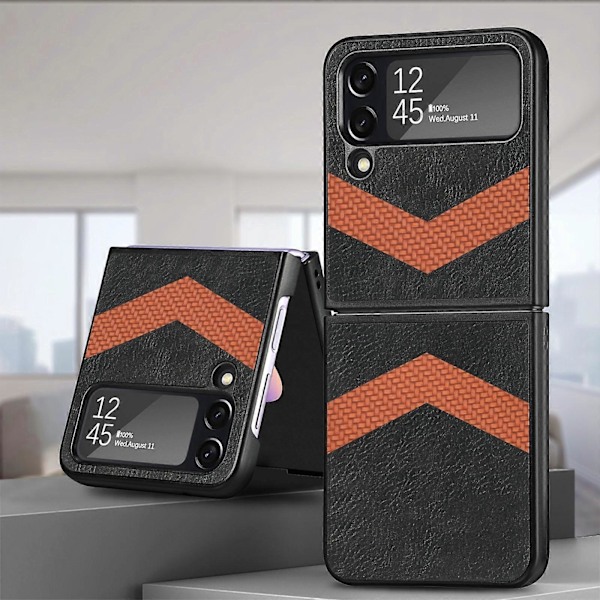 V-formet fibersting foldbart telefondeksel for Samsung Galaxy Z Flip4