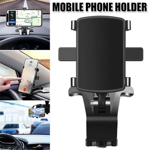 Roterende mobiltelefonholder, Universal Bil Dashbord 360°