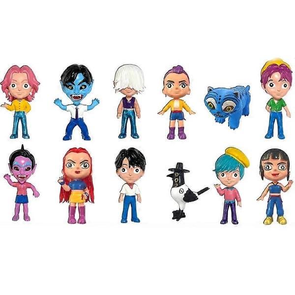 Anime Kpop Demon Hunters Figurmodell Leke - Tegneseriespill Samleobjekter, Skrivebordsdekorasjon 5 stk C 5pcs C