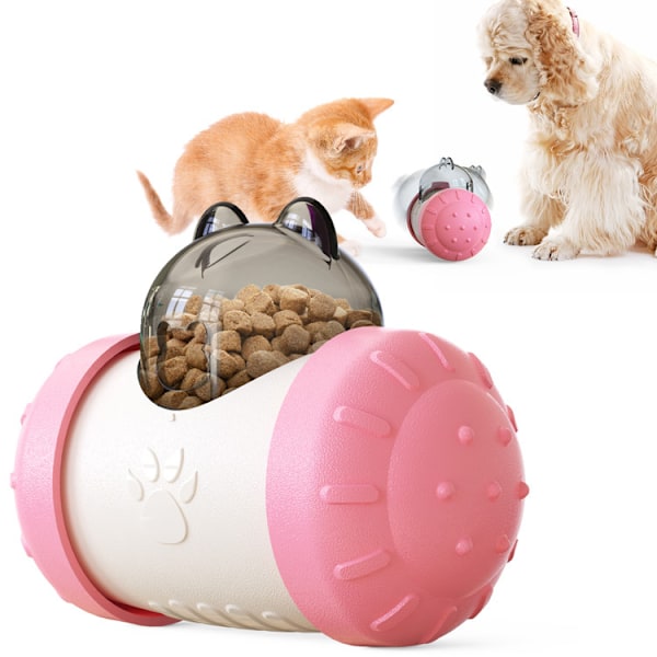 Leker for sakte fôring av kjæledyr, leker for hundeopplæring, interaktiv snacks pink