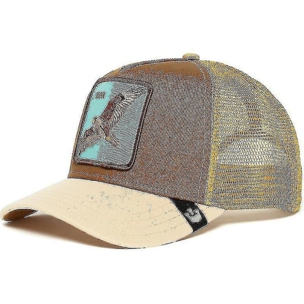 Svart Panter Mesh Keps för Vuxna Sommar Baseballkeps Truckerkeps W-WELLNGS Eagle Eagle Eagle