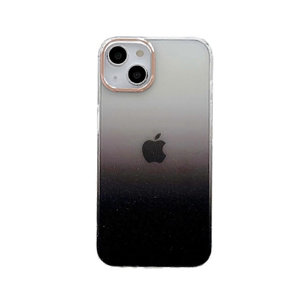 Til iPhone 16 mobiltelefon cover Apple 15 hårdt cover 14promax fuld pakke transparent gradient beskyttelsescover iPhone16 sort