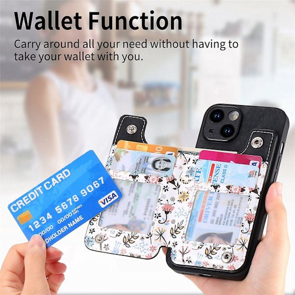 Maalattu lompakkokotelo iPhone 15:lle