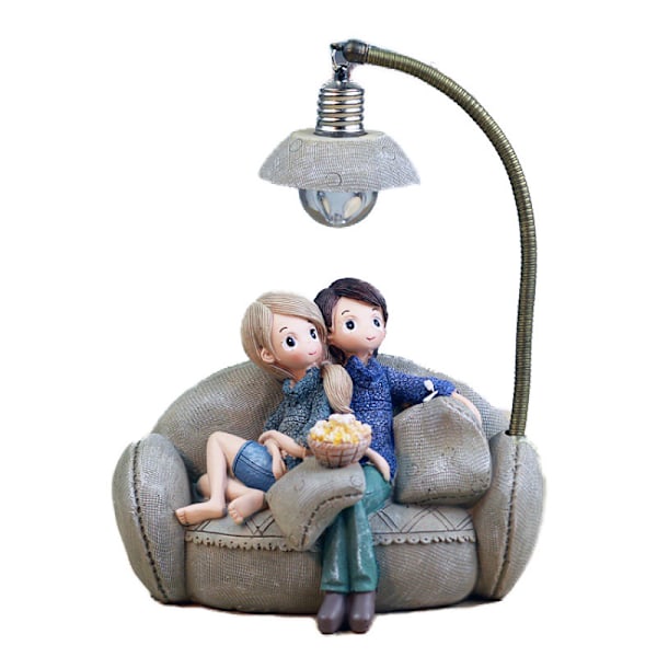 Mini Resin Par Lampe Stue Soveværelse Dekorationer 8