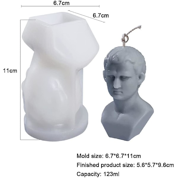 Silikonlysform, 3D byste statueform