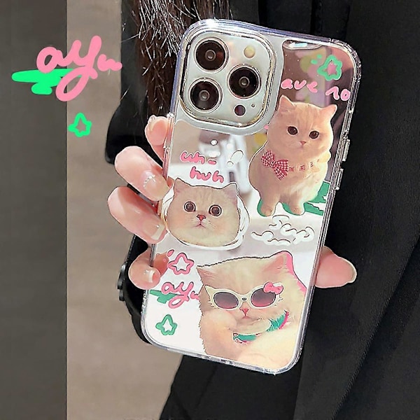 Kompatibel med iPhone 15 Pro Max Skal, Estetiskt Transparent Skyddsskal för Slim Cover för iPhone 15 Pro Max Skal