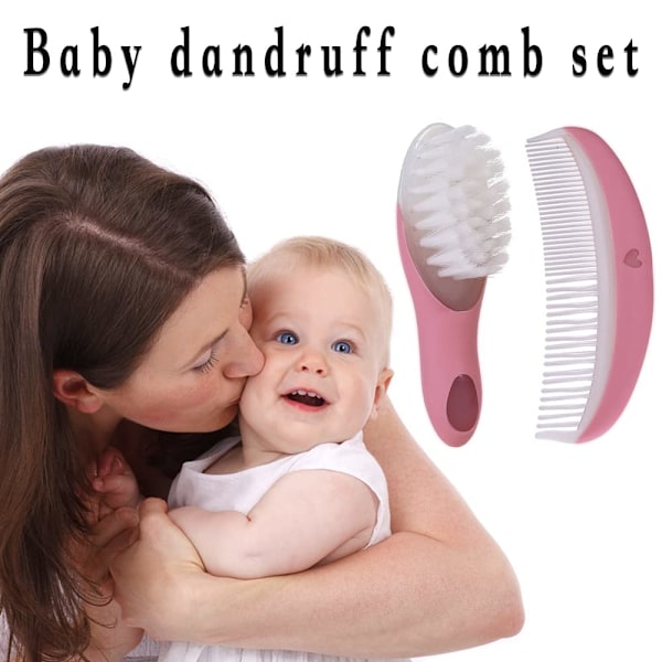 Babysæt med børste og kam, rengøringssæt til babybadekar