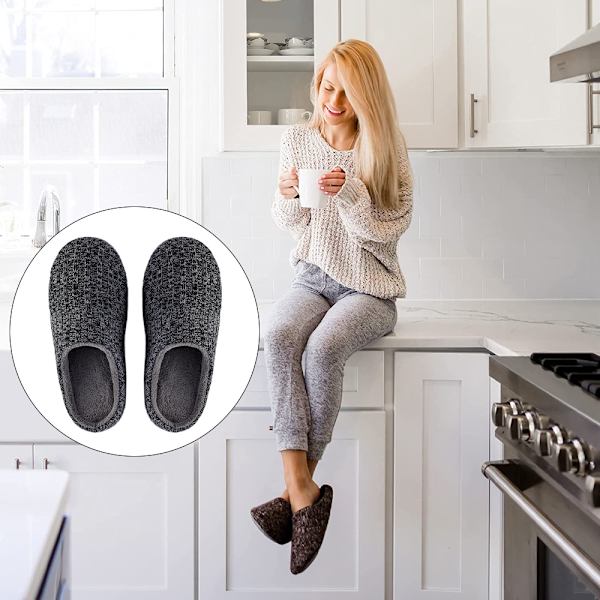 Innetofflor memory foam halkfria sovrum mysiga sommar lätta