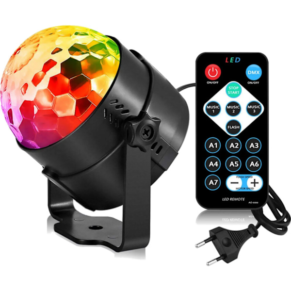 LED festlys discokule lys effekt musikkstyring