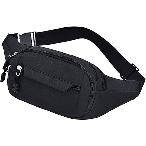 Midjeväsk, Vattentät 4 Ficka Fanny Pack Löpning Midjeväsk Väska Justerbar Bälte Midjepåsar för Utomhus Löpning Marathon Gym Cykling