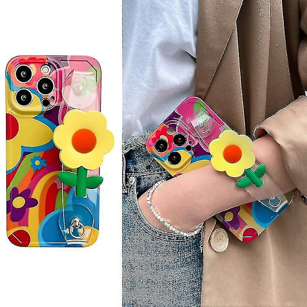 iPhone 13 Pro Max TPU-puhelinkuori, läpinäkyvä rannekoru, kuvioitu puhelinkotelo