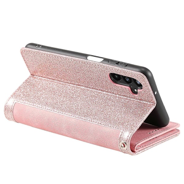 För Samsung Galaxy S25 Fodral PU Läder Telefonfodral med Dragkedja Plånbok 9 Kortfack