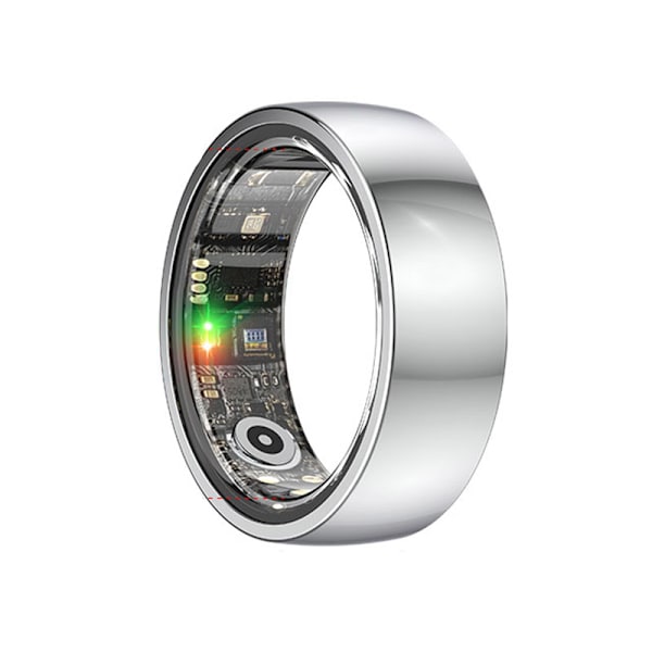 Smart Ring R1000 – Sömnövervakare, Bluetooth 5.0, Blodsyremätare Silver