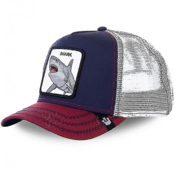 Svart Panter Mesh Keps för Vuxna Sommar Baseballkeps Truckerkeps W-WELLNGS Shark Shark Shark