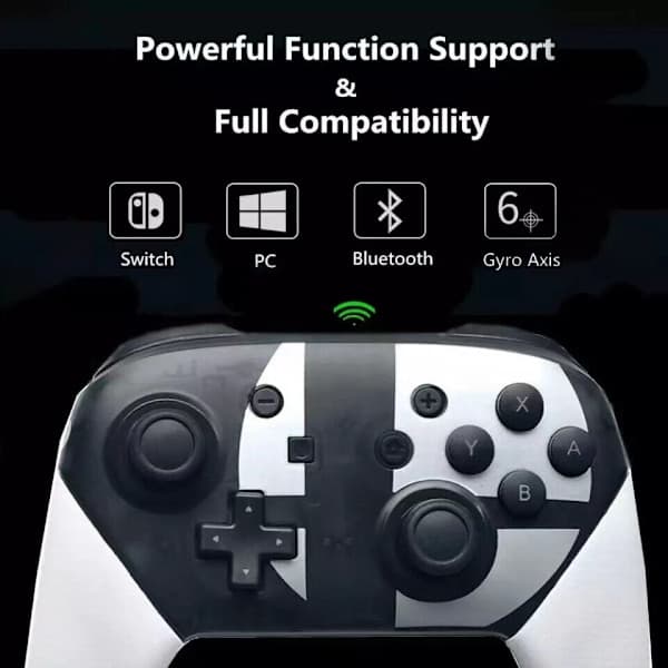 Langaton Pro-ohjain Nintendo Switch -konsolille, Bluetooth-peliohjain