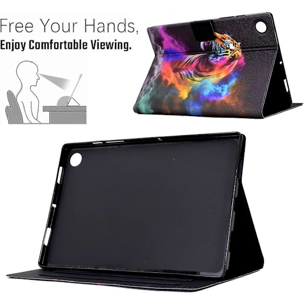 Farve Samsung A8 Etui til Samsung A8 2022/2021 SM-X200/X205/X207 Stand Folio Cover Beskyttende Skal med Auto Sleep/Wake Funktion Samsung Tab A8 Tablet