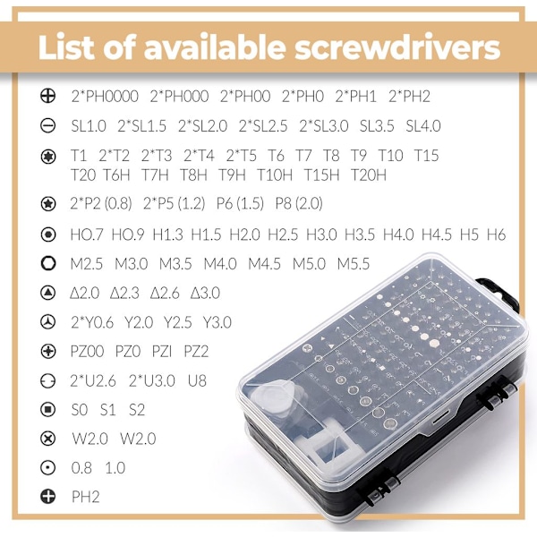 Elektronikreparation Verktyg Precision Mini Skruvmejsel Set