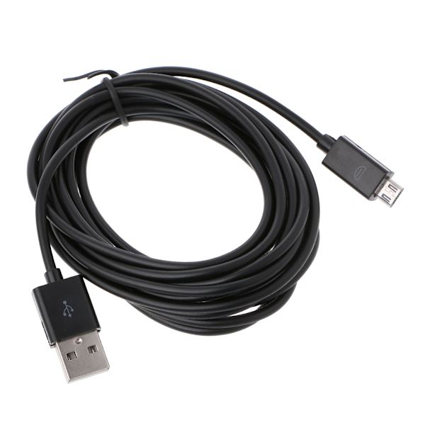 283cm/9.28ft Micro USB-ström för PS4-kontroll laddningskabel Micro USB-laddningskabel