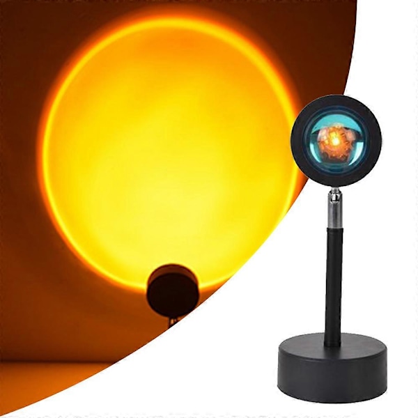 Solnedgangsprojektor LED Natlampe, 180 Graders Rotation Solnedgangslampe, Natlampe Projektor LED Lampe (Solnedgang)