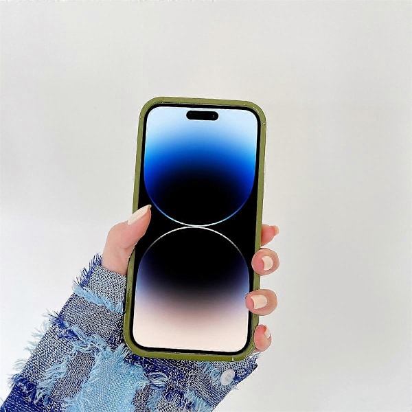 För iPhone 14 Pro Plisserad Design Glansigt Mobilskal Mjukt TPU Baksida Skyddande Skal