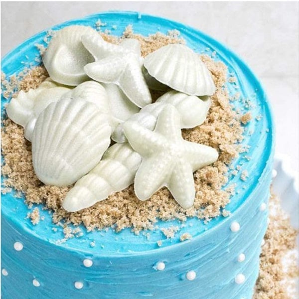 Seashells Skal Søstjerne Silikoneform Mint
