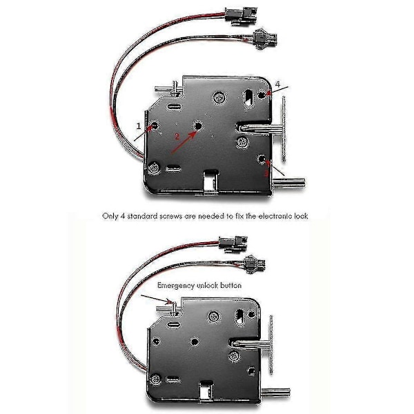 2x 12v 2a Intelligent Elektronisk Kontroll Elektromagnetiskt Lås, Skåplås, Passerkontroll S -gt