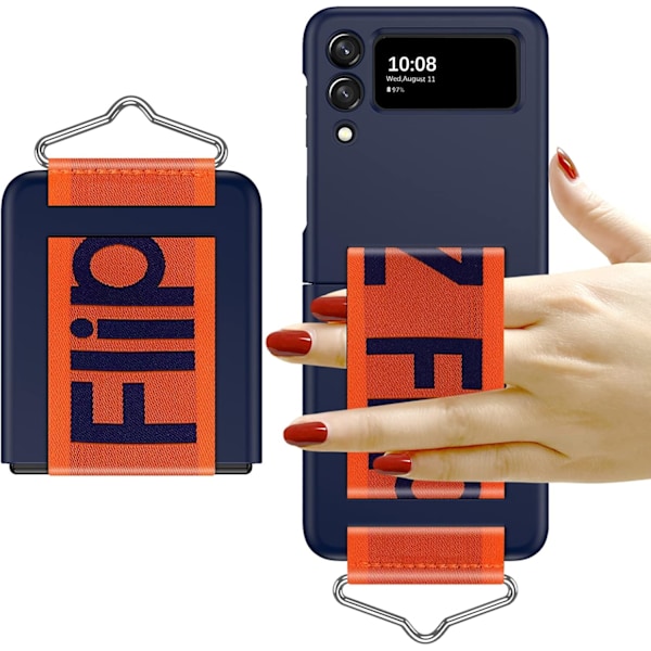 Silikoneetui med stativ til Samsung Galaxy Z Flip 3 blue