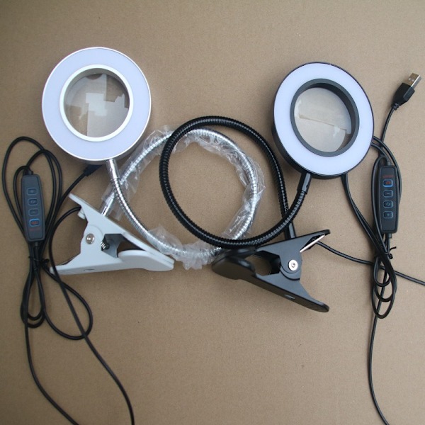 LED læselampe, læselampe sengeklemme black