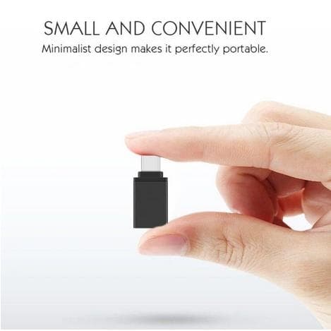 USB-C-sovitin - USB-C (uros) - USB-A (naaras) 3.0 Musta M