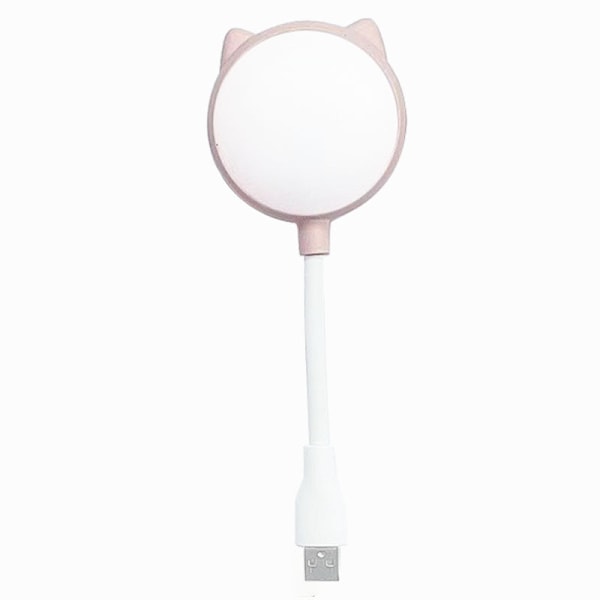 Kunstig intelligens stemmestyrt liten nattlampe pink