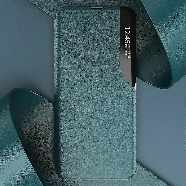 Side Display Flip Læder Telefon Cover Til iPhone 14