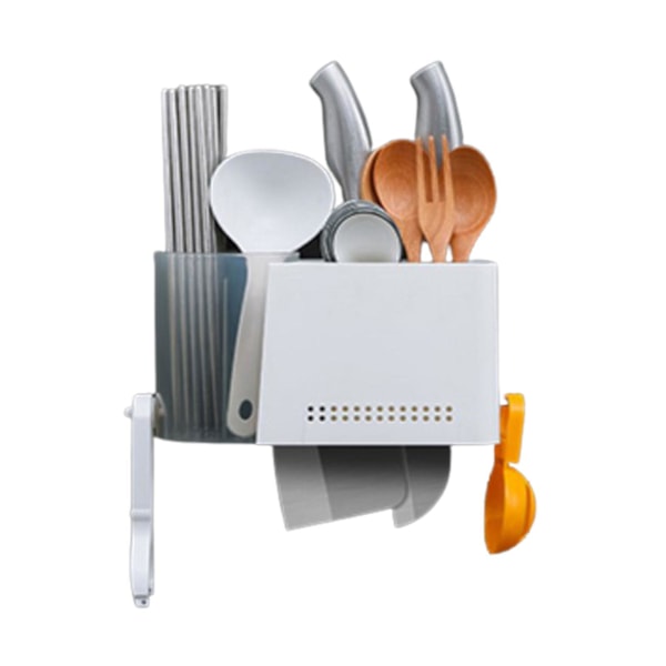 Oppbevaringsstativ for spisepinner, veggmontert, perforeringsfri