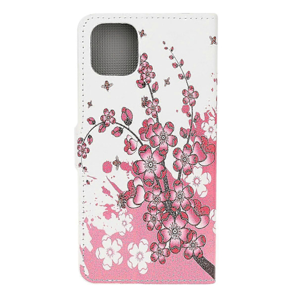 Læder Wallet Case med Mønsterprint til iPhone 12 Mini