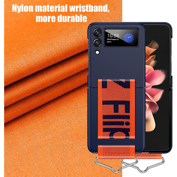 Silikoneetui med stativ til Samsung Galaxy Z Flip 3 blue